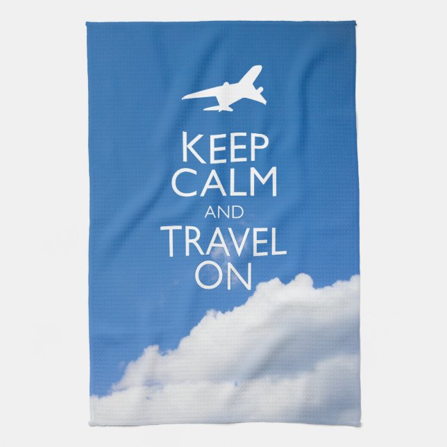 LINGE DE CUISINE KEEP CALM ET TRAVEL (Vertical)
