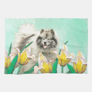 Linge De Cuisine Keeshony in Tulips Peinture mignonne Original Chie