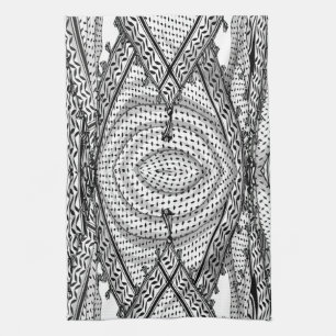Linge De Cuisine Keffiyeh Écharpe palestinienne tissu traditionnel
