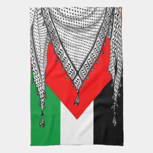 Linge De Cuisine Keffiyeh Écharpe palestinienne tissu traditionnel
