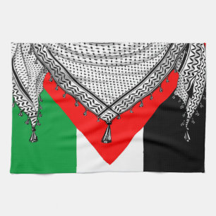 Linge De Cuisine Keffiyeh Écharpe palestinienne tissu traditionnel