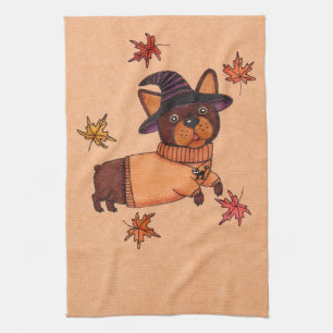 Linge De Cuisine Kit d'art populaire de Bulldog français Halloween