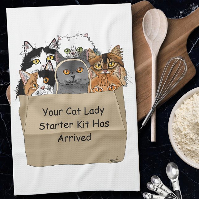 Linge De Cuisine Kit d'entrée Lady Cat (Créateur téléchargé)