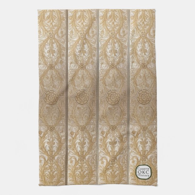 Linge De Cuisine Kitchen Towels - National Flower Panel (Vertical)