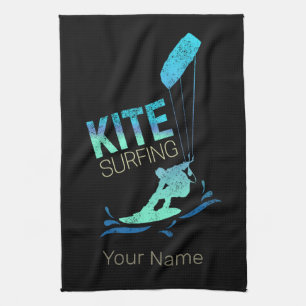 Linge De Cuisine Kitesurf Vintage Kiteboarder Kite Surf