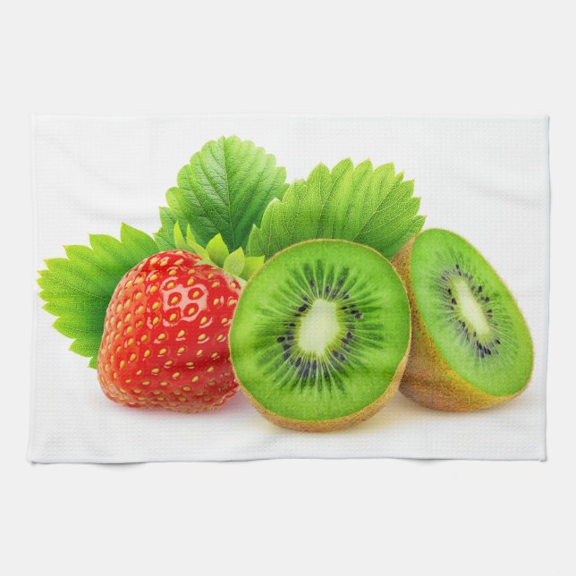 Linge De Cuisine Kiwi et fraise (Horizontal)