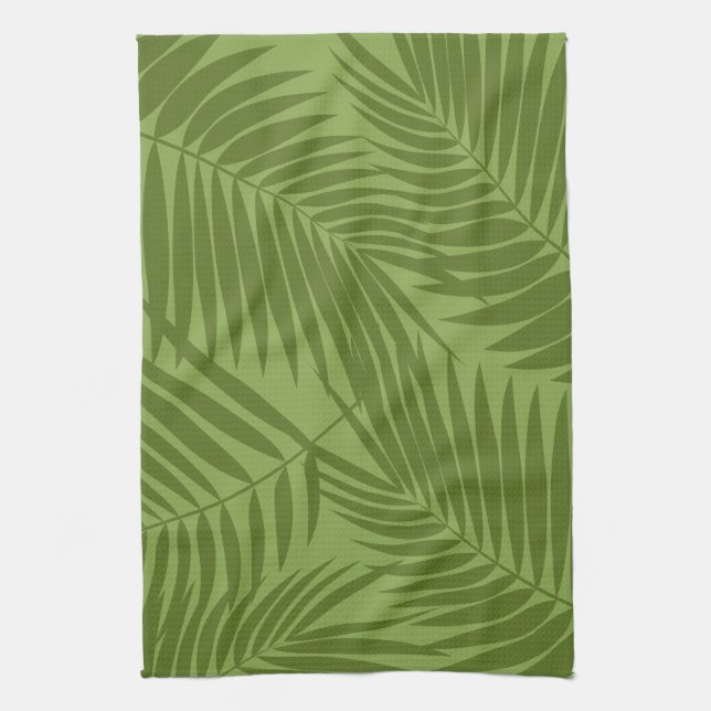 Linge De Cuisine Kona Palms Hawaiian Leaf (Vertical)