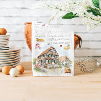 Linge De Cuisine Kougelhopf d’Alsace | French Recipe Tea Towel