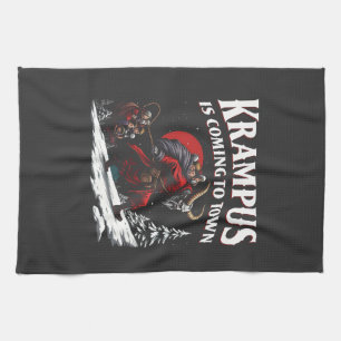 Linge De Cuisine Krampus arrive à Town Krampus Noël