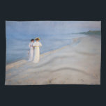 Linge De Cuisine Kroyer - Soirée d'été sur Skagen Beach<br><div class="desc">Soirée d'été à Skagen Southern Beach avec Anna Ancher et Marie Kroyer - Peder Severin Kroyer,  1893</div>