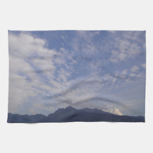 Linge De Cuisine Küchentuch Bergspitze mit Schönwetterwolken
