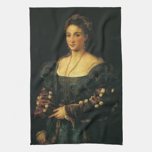 Linge De Cuisine La Bella, Duchesse d'Urbino par Titien (Vertical)