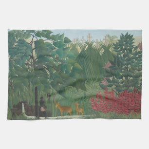 Linge De Cuisine La Cascade de Henri Rousseau, Art ancien de qualit