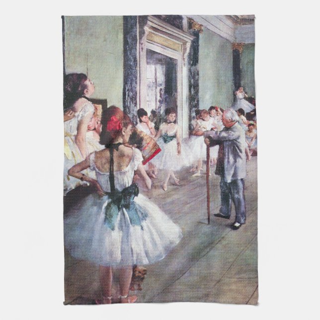 Linge De Cuisine La Classe de danse par Edgar Degas, Art de ballet  (Vertical)