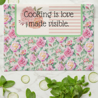 linge de cuisine. La cuisine est l'amour rendu vis