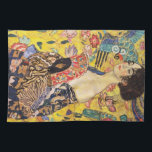 Linge De Cuisine La Dame de Gustav Klimt avec un fan<br><div class="desc">La Dame de Gustav Klimt avec un fan</div>