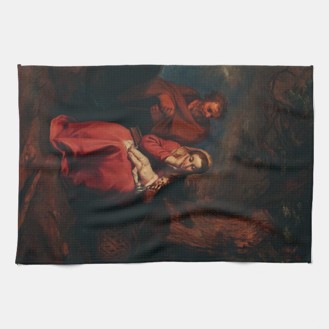Linge De Cuisine La Fuite en Égypte par Abraham Bloemaert  (Horizontal)