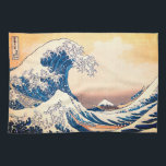 Linge De Cuisine La Grande Vague<br><div class="desc">The Great Wave Off Kanagawa, aussi connu sous le nom de The Great Wave ou The Wave, est un bloc de bois imprimé par l'artiste japonais Katsushika Hokusai. Il a été publié entre 1829 et 1833 et est l'oeuvre la plus célèbre d'Hokusai et l'une des oeuvres d'art japonaises les plus...</div>