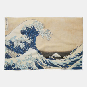 Linge De Cuisine La Grande Vague au large de Kanagawa par Hokusai