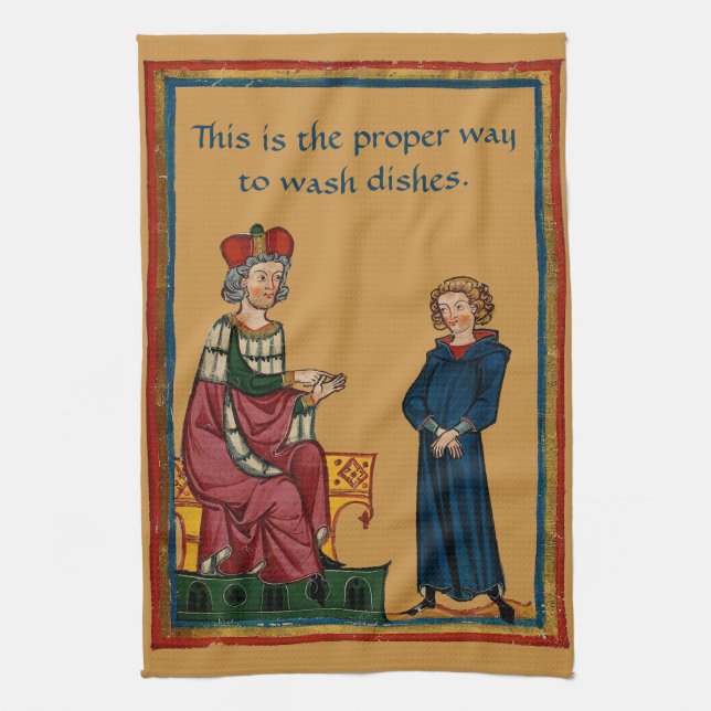 Linge De Cuisine La manière appropriée de laver des plats (Vertical)