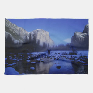 Linge De Cuisine La montagne El Capitan, le parc national de Yosemi