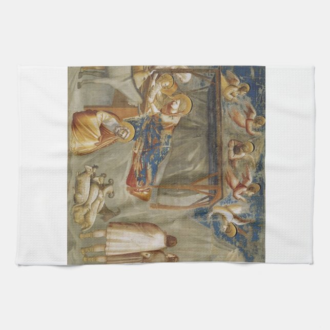 Linge De Cuisine La Nativité de Jésus Christ par Giotto (Horizontal)