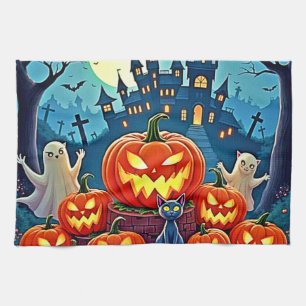 Linge De Cuisine La nuit d'Halloween : Art amusant et effrayant