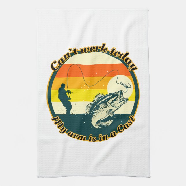 Linge De Cuisine La pêche amusante ne peut pas fonctionner aujourd' (Vertical)