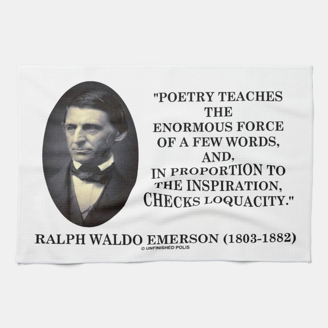 Linge De Cuisine La poésie enseigne l'énorme force de la citation (Horizontal)