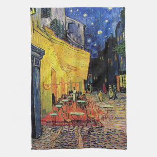 Linge De Cuisine la terrasse de café sur l'endroit du forum, Arles…