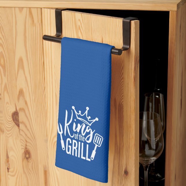 Linge De Cuisine La typographie du roi des grillades (Pliage en tiers)