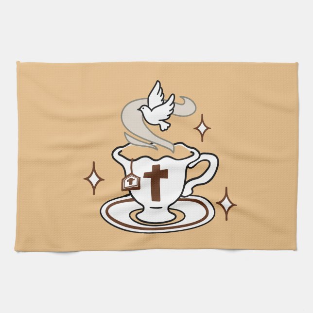 Linge De Cuisine La vie est douce avec Jésus - Christian Faith Tea  (Horizontal)