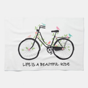 Linge De Cuisine La vie est un beau tour, bicyclette vintage