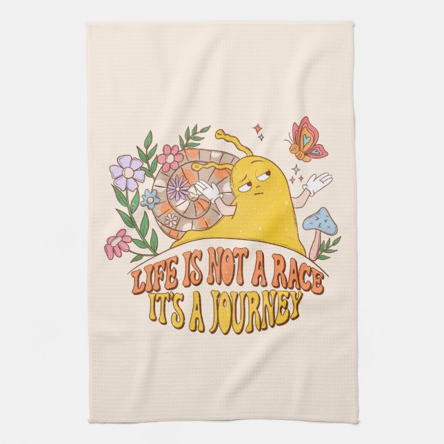 Linge De Cuisine La vie n'est pas une course, c'est un voyage (Vertical)