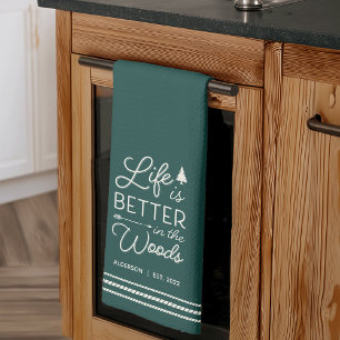 Linge De Cuisine La vie personnalisée est meilleure dans les bois