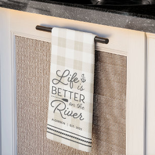 Linge De Cuisine La vie personnalisée est meilleure sur la rivière