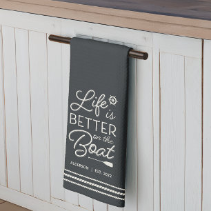 Linge De Cuisine La vie personnalisée est meilleure sur le bateau