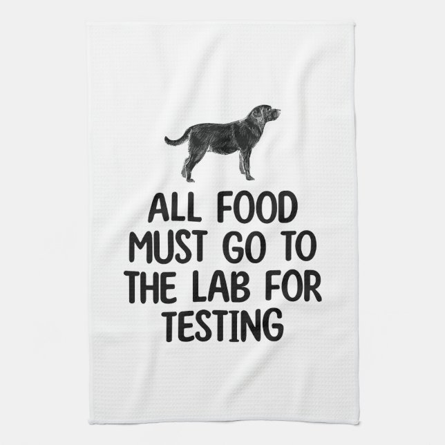 Linge De Cuisine Labrador Food Lab Testing Squad (Vertical)