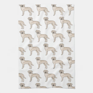 Linge De Cuisine Labrador Retriever crème Cartoon motif de chien La