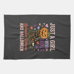 Linge De Cuisine Labrador Retriever drôle d'Halloween Chien Citroui