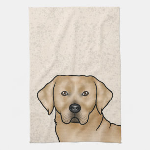 Linge De Cuisine Labrador Retriever jaune tête de chien labrador be