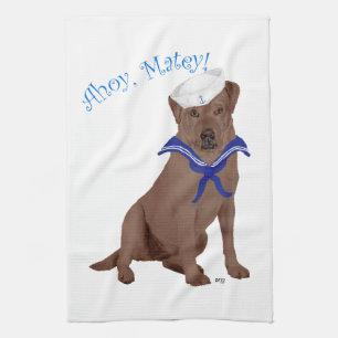 Linge De Cuisine Labrador Retriever marron au chocolat