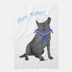 Linge De Cuisine Labrador Retriever Noir Marin