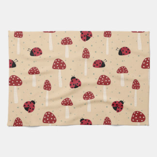 Linge De Cuisine Ladybugs et Champignons rouges