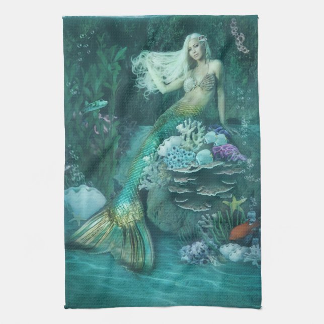 Linge De Cuisine Lagon de Mermaid (Vertical)