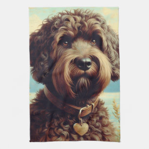 Linge De Cuisine Lagotto vintage Romagnolo Peinture