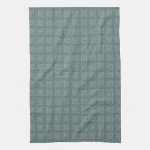 Linge De Cuisine Laine tricotée grise et sauge
