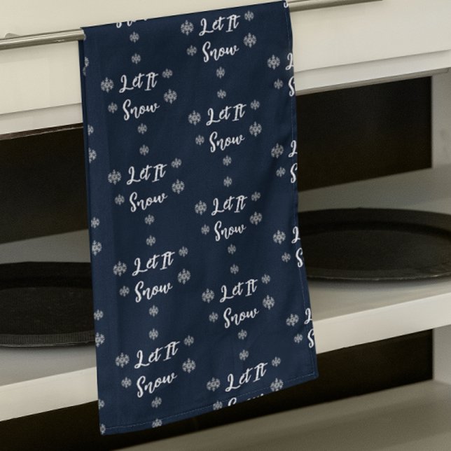 Linge De Cuisine Laissez tomber la neige Noël Flocons (Créateur téléchargé)