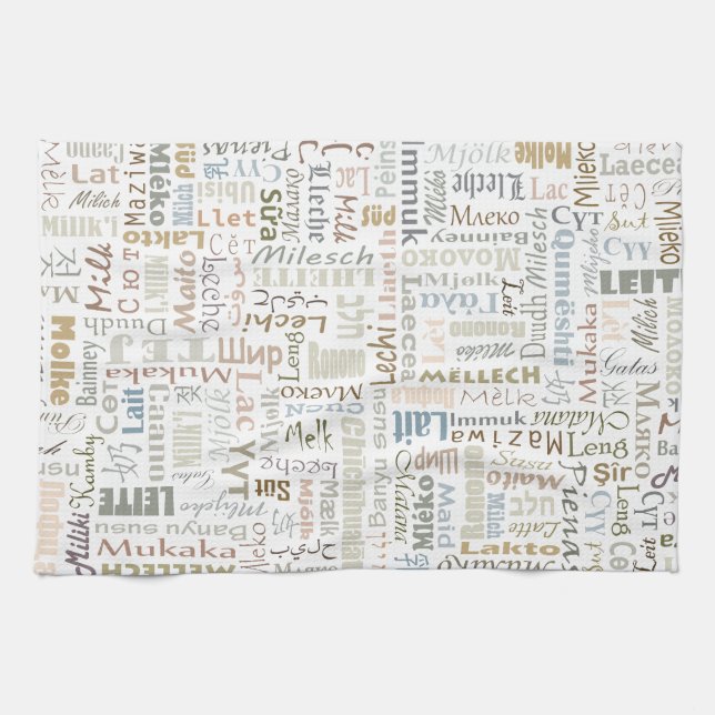 Linge De Cuisine Lait (Horizontal)