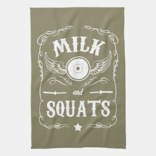 Linge De Cuisine Lait et squats - Motivation de "soulèvement du poi